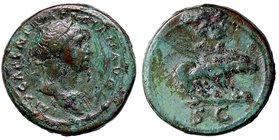 ROMANE IMPERIALI - Traiano (98-117) - Quadrante - Testa laureata a d. /R Lupa andante a d. C. 338 (AE g. 3,33)
BB