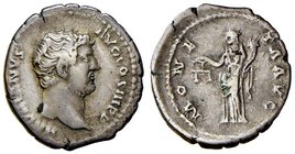 ROMANE IMPERIALI - Adriano (117-138) - Denario - Testa laureata a d. /R La Moneta stante a s. con bilancia e cornucopia C. 966; RIC 256 (AG g. 3,14)
...