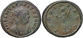 ROMANE IMPERIALI - Tacito (275-276) - Antoniniano - Busto radiato e corazzato a d. /R La Provvidenza stante a s. con globo e scettro trasversale C. 90...