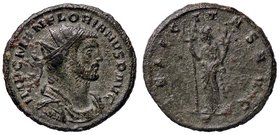 ROMANE IMPERIALI - Floriano (276) - Antoniniano - Busto radiato e corazzato a d. /R La Felicità stante a s. con caduceo e cornucopia C. 18; RIC 98 (MI...