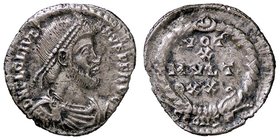 ROMANE IMPERIALI - Giuliano II (360-363) - Siliqua (Sirmium) - Busto diademato e drappeggiato a d. /R Scritta entro corona C. 159 (AG g. 1,94)
BB+