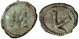 ROMANE IMPERIALI - Tessere - Tessera - M /R Simbolo (AE g. 4,19)
BB-SPL