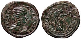 ROMANE PROVINCIALI - Giulia Domna (moglie di S. Severo) - AE 24 - Busto drappeggiato e diademato a d. /R La Nike a d. con corona e palma (AE g. 7,39)...