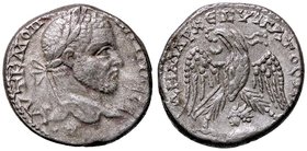 ROMANE PROVINCIALI - Macrino (217-218) - Tetradracma (Siria - Emisa) - Busto laureato e drappeggiato a d. /R Aquila stante con testa a s. e corona nel...