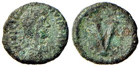 BIZANTINE - Giustino II (565-578) - Pentanummo (Roma) - Busto diademato a d. /R Grande V nel campo Sear 405 (AE g. 1,72)
BB