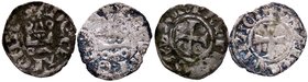 LE CROCIATE - CHIARENZA - Carlo I d'Angiò (1266-1278) - Denaro tornese - Castello /R Croce patente (MI g. 0,75) Assieme a esemplare di Isabella - Lott...