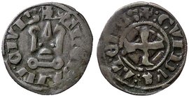 LE CROCIATE - CHIARENZA - Filippo di Taranto (1307-1313) - Denaro tornese - Castello /R Croce patente (MI g. 0,66)
qBB