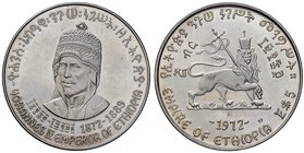 ESTERE - ETIOPIA - Repubblica - 5 Dollari 1972 (EE 1964) Kr. 49 AG Segnetti al D/
FS