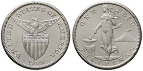 ESTERE - FILIPPINE - Repubblica - Peso 1908 S Kr. 172 AG
SPL
