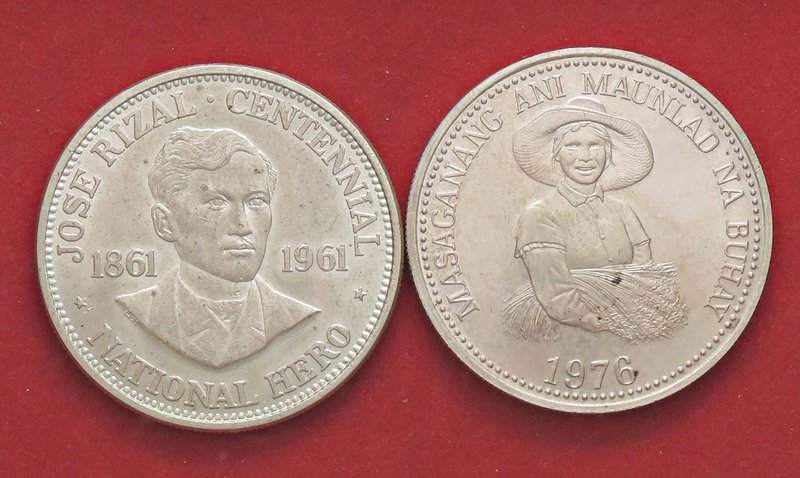 ESTERE - FILIPPINE - Repubblica - Peso 1961 - 100° Anniversario della nascita di...