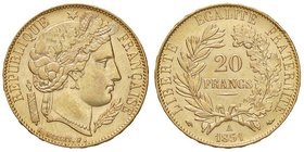 ESTERE - FRANCIA - Seconda Repubblica (1848-1852) - 20 Franchi 1851 A Kr. 762 AU
qFDC/FDC