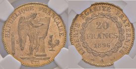 ESTERE - FRANCIA - Terza Repubblica (1870-1940) - 20 Franchi 1896 Kr. 825 AU Sigillata PCGS MS64+
FDC