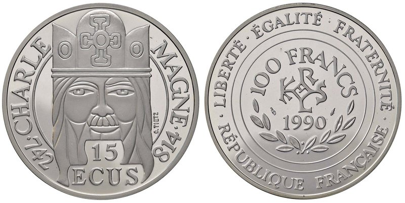 ESTERE - FRANCIA - Quinta Repubblica (1959) - 100 Franchi 1990 AG
FS