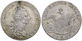 ESTERE - GERMANIA - PRUSSIA - Federico II (1740-1786) - Tallero 1784 E Dav. 2590C; Kr..332.2 AG
BB+