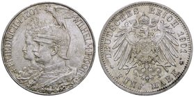 ESTERE - GERMANIA - PRUSSIA - Guglielmo II (1888-1918) - 5 Marchi 1901 - 200 Anni dei re di Prussia Kr. 526 AG
SPL-FDC