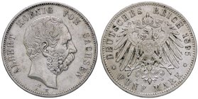 ESTERE - GERMANIA - SASSONIA - Albert (1873-1902) - 5 Marchi 1895 E Kr. 1246 AG
BB