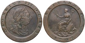 ESTERE - GRAN BRETAGNA - Giorgio III (1760-1820) - 2 Pence 1797 Kr. 619 CU Colpetti
BB