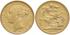 ESTERE - GRAN BRETAGNA - Vittoria (1837-1901) - Sterlina 1884 - San Giorgio Kr. 752 AU
SPL/SPL+