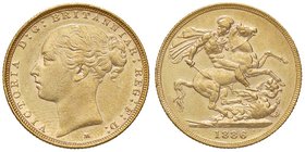 ESTERE - GRAN BRETAGNA - Vittoria (1837-1901) - Sterlina 1886 - San Giorgio Kr. 752 AU
BB/SPL
