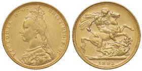 ESTERE - GRAN BRETAGNA - Vittoria (1837-1901) - Sterlina 1893 - Giubileo Kr. 767 AU
BB-SPL