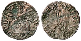 ZECCHE ITALIANE - ANCONA - Paolo III (1534-1549) - Quattrino - Stemma semiovale /R San Pietro CNI 14; Munt. 84 R (MI g. 0,48)
qBB