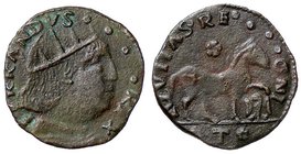 ZECCHE ITALIANE - L'AQUILA - Ferdinando I d’Aragona (1458-1494) - Cavallo - Testa radiata a d. /R Cavallo a d.; sotto la zampa s. aquiletta; in esergo...