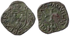 ZECCHE ITALIANE - L'AQUILA - Carlo VIII, Re di Francia (1495) - Cavallo - Scudo di Francia coronato /R Croce ancorata con aquiletta coronata CNI 52/65...