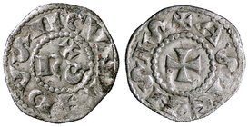 ZECCHE ITALIANE - ASTI - Comune (1140-1336) - Denaro - CVNRADUS II; nel campo REX /R ASTENSIS; Croce patente MIR 34; Biaggi 232 (MI g. 0,73)
BB