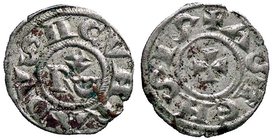 ZECCHE ITALIANE - ASTI - Comune (1140-1336) - Denaro - CVNRADUS II; nel campo REX /R ASTENSIS; Croce patente MIR 34; Biaggi 232 (MI g. 0,76)
BB