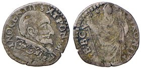 ZECCHE ITALIANE - BOLOGNA - Innocenzo XI (1676-1689) - Doppio Bolognino - Busto a d. con fiorami sul piviale /R San Petronio CNI 87; Munt. 234 RR (MI ...