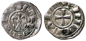 ZECCHE ITALIANE - BRINDISI - Enrico VI (1194-1197) - Denaro - Croce patente /R Aquila MIR 255 (MI g. 0,83)
BB+