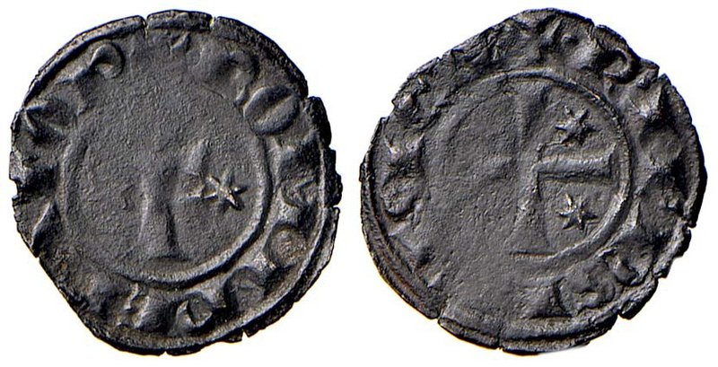 ZECCHE ITALIANE - BRINDISI - Federico II (1197-1250) - Denaro (1249) - F con tre...