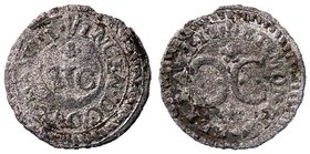 ZECCHE ITALIANE - CASALE - Vincenzo I Gonzaga (1587-1612) - Quattrino - Crescente lunare /R Lettere CC accostate CNI 105/122; MIR 312 (MI g. 0,69)
BB