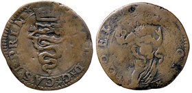 ZECCHE ITALIANE - CASTIGLIONE DELLE STIVIERE - Ferdinando I Gonzaga (1616-1678) - Soldo 1666 - Biscione coronato /R San Pietro stante con chiavi CNI 9...