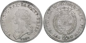 SAVOIA - Vittorio Amedeo III (1773-1796) - Mezzo scudo 1793 Mont. 353 R AG
qBB/BB+