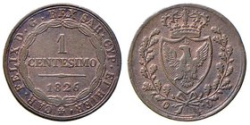 SAVOIA - Carlo Felice (1821-1831) - Centesimo 1826 T (P) Pag. 133; Mont. 139 CU Rame rosso
qSPL