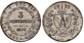 SAVOIA - Carlo Felice (1821-1831) - 3 Centesimi 1826 T (MB g. 5,56)
MB