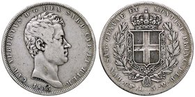 SAVOIA - Carlo Alberto (1831-1849) - 5 Lire 1835 T Pag. 238; Mont. 112 AG
qBB