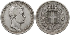 SAVOIA - Carlo Alberto (1831-1849) - 5 Lire 1836 G Pag. 239; Mont. 115 AG
MB-BB