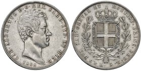 SAVOIA - Carlo Alberto (1831-1849) - 5 Lire 1838 G Pag. 243; Mont. 119 AG Colpetto
BB+
