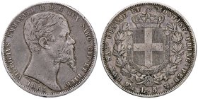SAVOIA - Vittorio Emanuele II (1849-1861) - 5 Lire 1853 G Pag. 376; Mont. 46 RR AG
qBB