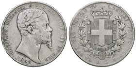 SAVOIA - Vittorio Emanuele II (1849-1861) - 5 Lire 1859 G Pag. 387; Mont. 59 R AG
MB