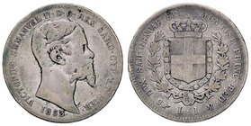 SAVOIA - Vittorio Emanuele II (1849-1861) - Lira 1853 T Pag. 406; Mont. 78 R AG
MB