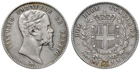SAVOIA - Vittorio Emanuele II Re eletto (1859-1861) - 2 Lire 1860 F Pag. 436; Mont. 112 R AG
qBB/BB