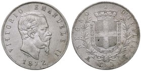 SAVOIA - Vittorio Emanuele II Re d'Italia (1861-1878) - 5 Lire 1872 M Pag. 494; Mont. 177 AG
BB+