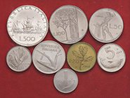 REPUBBLICA ITALIANA - Repubblica Italiana (monetazione in lire) (1946-2001) - Serie zecca 1968 Mont. 1 R 8 valori Senza confezione
qFDC÷FDC