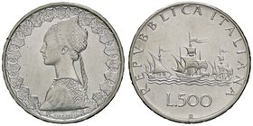 REPUBBLICA ITALIANA - Repubblica Italiana (monetazione in lire) (1946-2001) - 500 Lire 1961 - Caravelle Mont. 6 AG
FDC