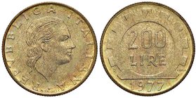 REPUBBLICA ITALIANA - Repubblica Italiana (monetazione in lire) (1946-2001) - 200 Lire 1977 Lavoro - Prova Mont. 1 R BT In astuccio
FDC