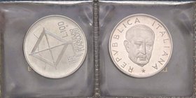 REPUBBLICA ITALIANA - Repubblica Italiana (monetazione in lire) (1946-2001) - 100 Lire 1974 - Marconi - Prova Mont. 1 RR AG In astuccio
FDC