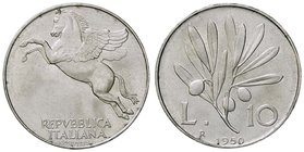 REPUBBLICA ITALIANA - Repubblica Italiana (monetazione in lire) (1946-2001) - 10 Lire 1950 Mont. 9 IT
FDC